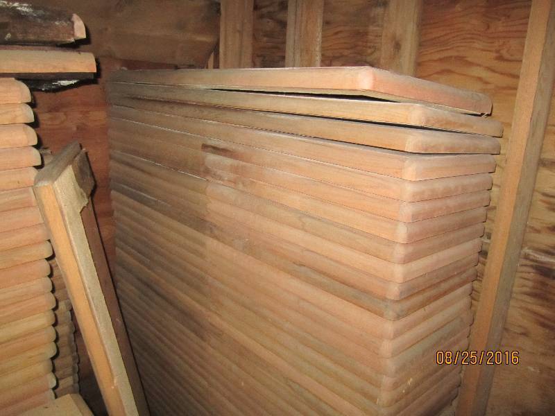 Lot of approx. 90 formica headboard...