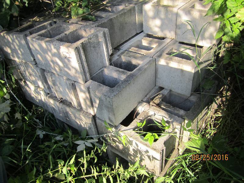 Pallet of cement block...