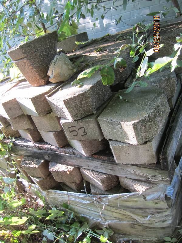 Pallet of cement block...