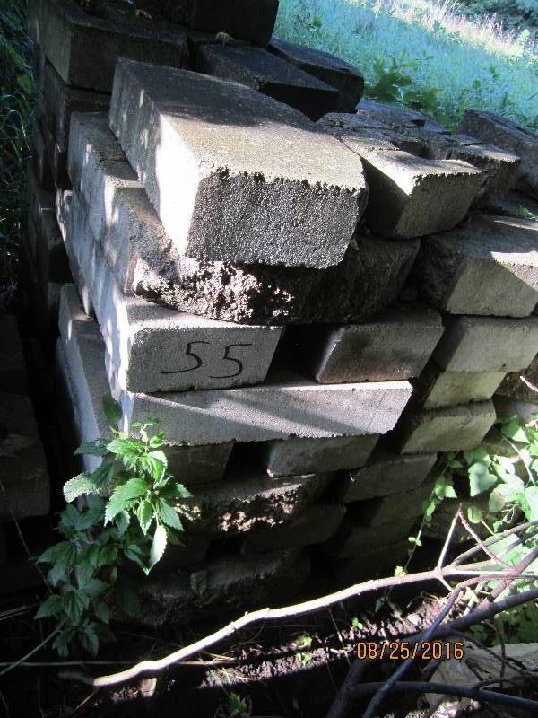 pallet of cement block...