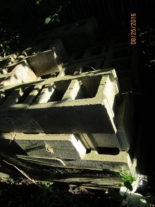 Pallet of cement block...