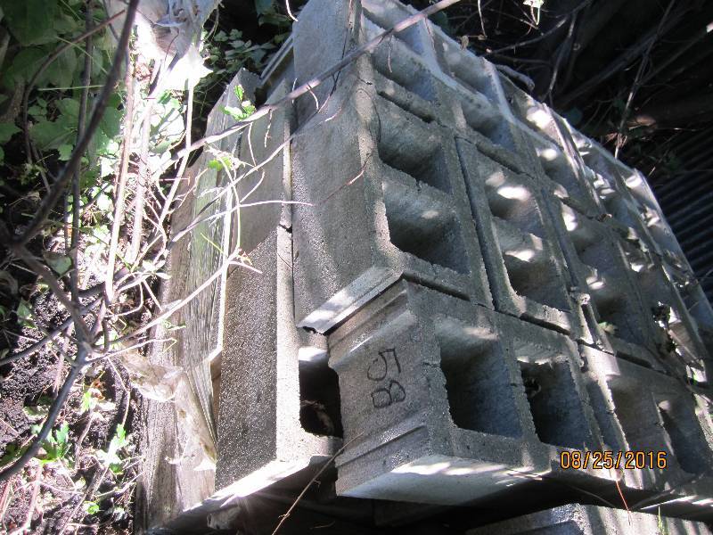 Pallet of cement block...