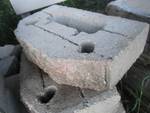 lot of cement landscaping blocks, a...