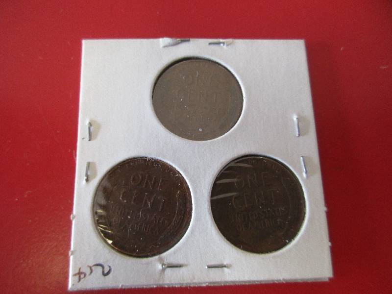 1947 P,D,S Lincoln Wheat Pennies