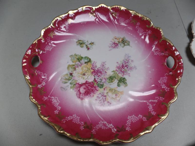 Limoges and Bavarian Hand Painted Plates