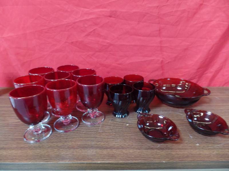 Cranberry Glassware
