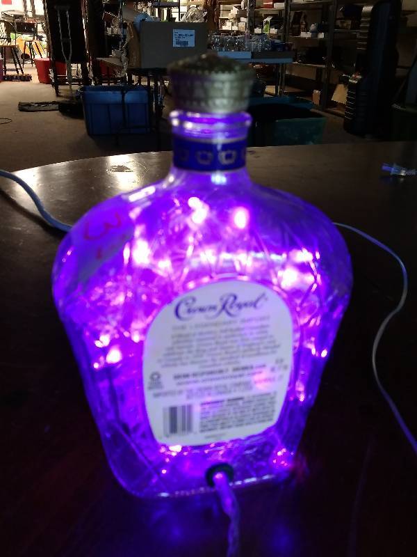 lot 14 image: Crown Royal Lighted Bottle