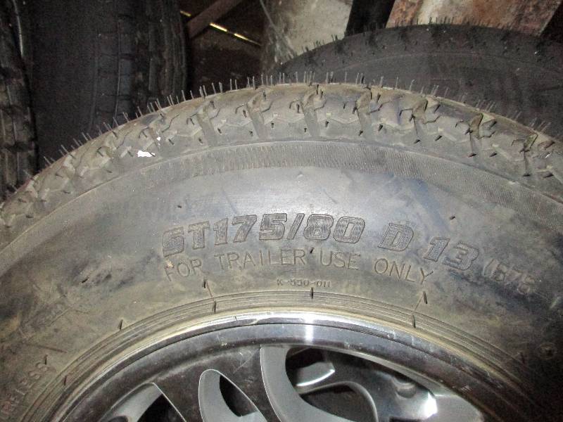 Trailer rims and tires