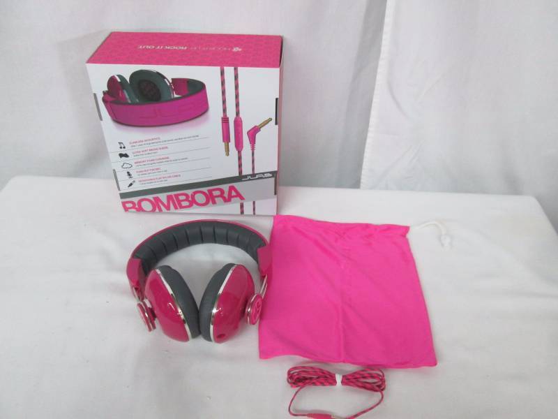 JLab Bombora Over-Ear Headphones w Mic - Pink