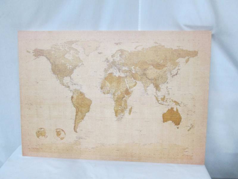 Michael Tompsett Antique World Map Canvas Art
