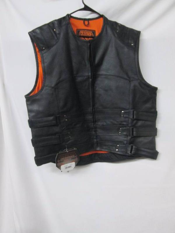 Milwaukee Leather Mens Updated SWAT Biker Vest