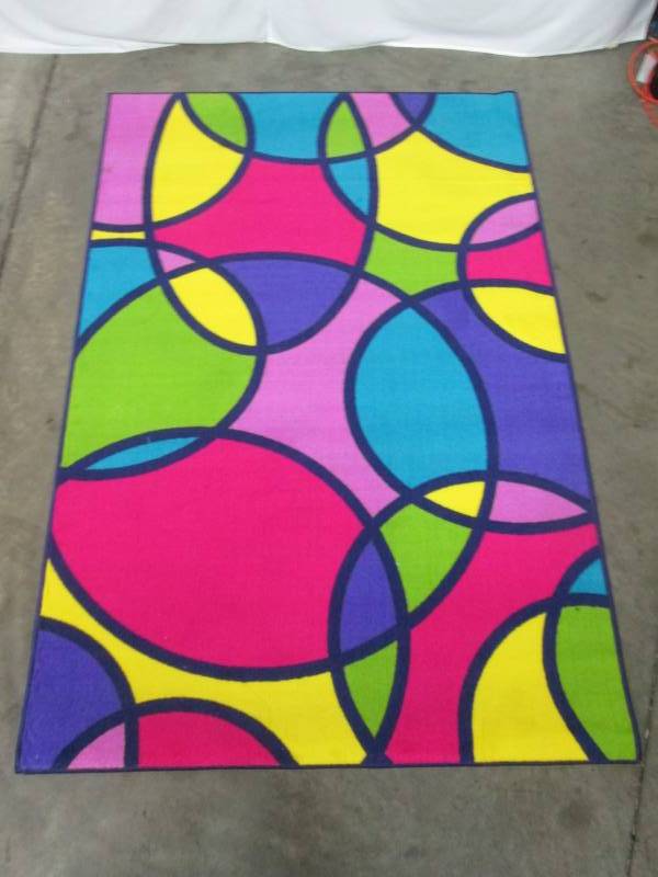 Fun Rugs Round & Round 4x7 Accent Rug
