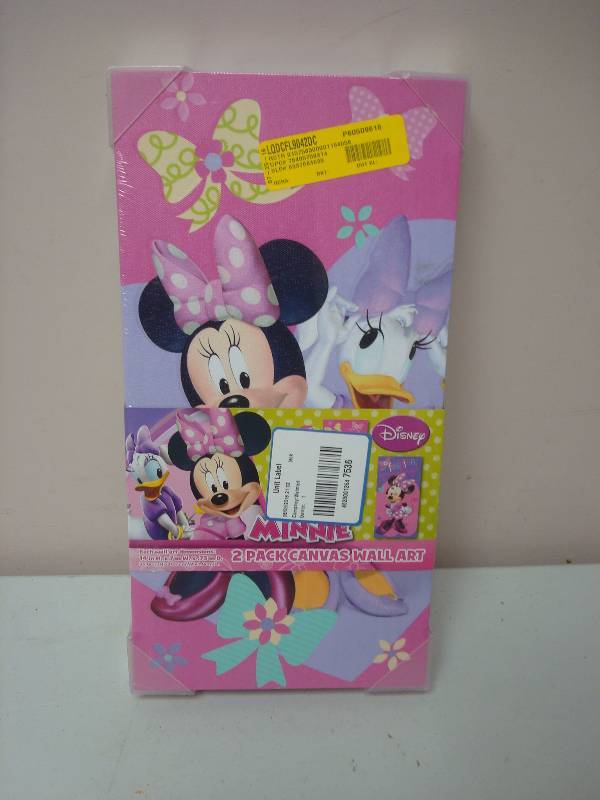 Disney Minnie Mouse Canvas Wall Art, New In Package