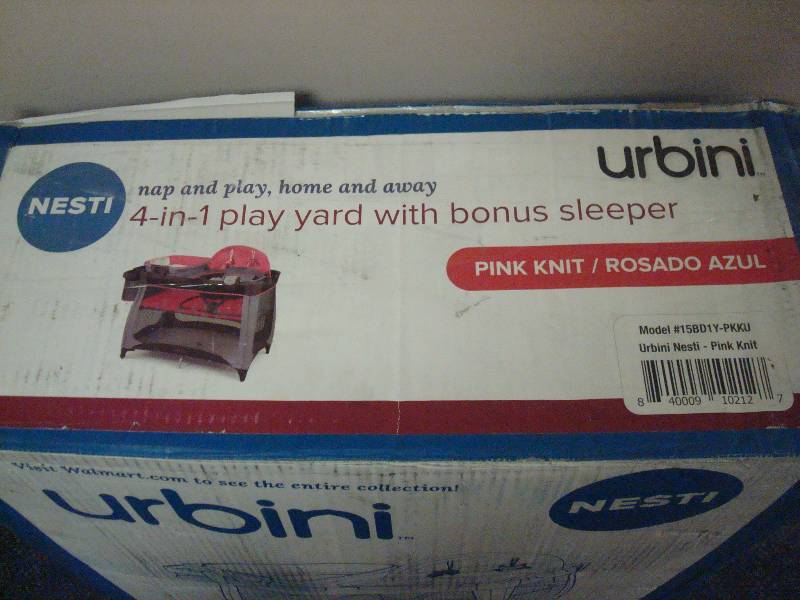 urbini 4 in 1 play yard with bonus sleeper