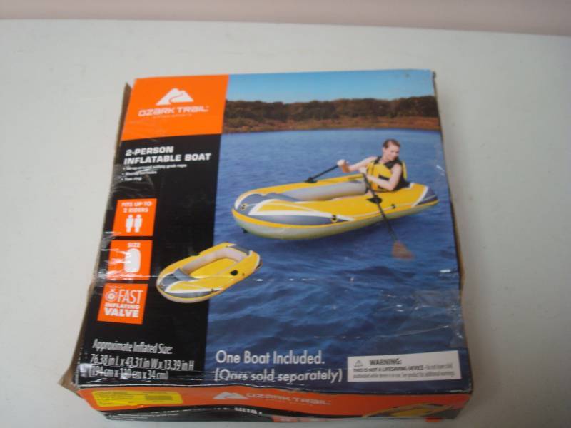 Ozark Trail 2 Person Inflatable Boat, Looks Unused