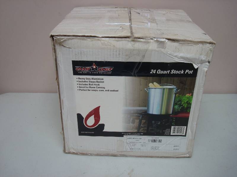 Camp Chef 24 Quart Stock Pot, Aluminum, Unused