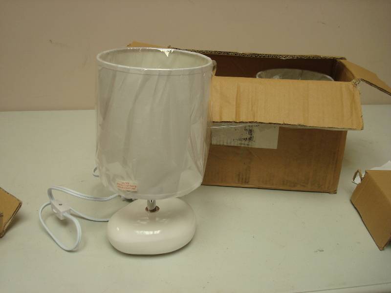 Pair Of Small Bedside Lamps, Store Return