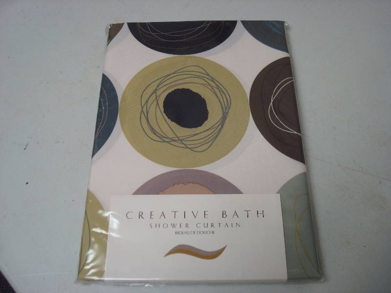 Creative Bath Shower Curtain, Citron, New