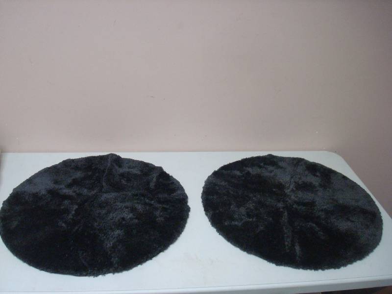 Pair Of Better Homes Extra Soft Bathroom Rugs, New, Black