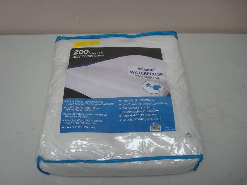 Cotton Cover Mattress Pad, Unused