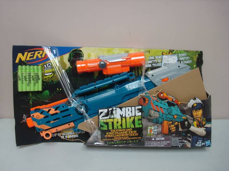 Nerf Zombie Strike Toy Gun, Untested, Missing Clip