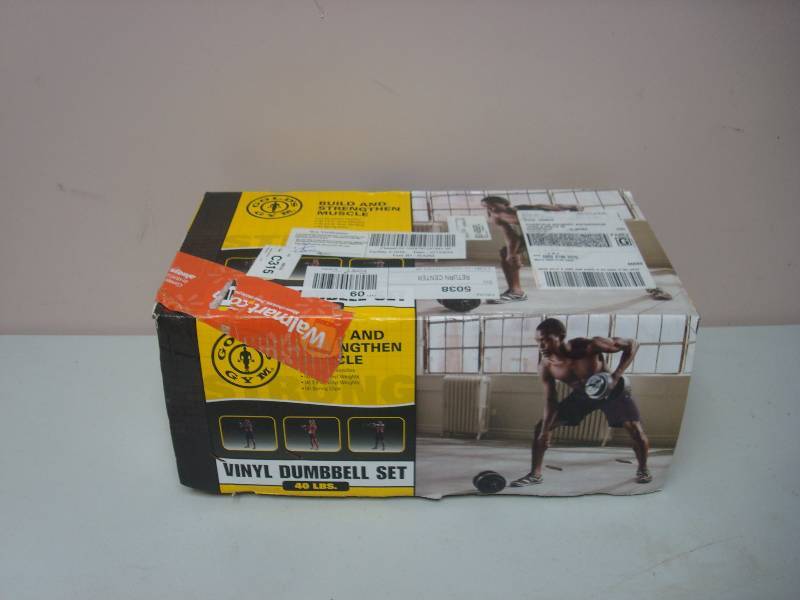 Gold Gym Vinyl Dumbbell Set, Unused