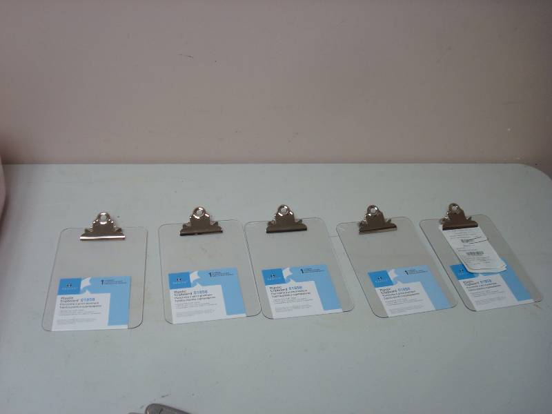 Lot Of New Clear Clip Boards