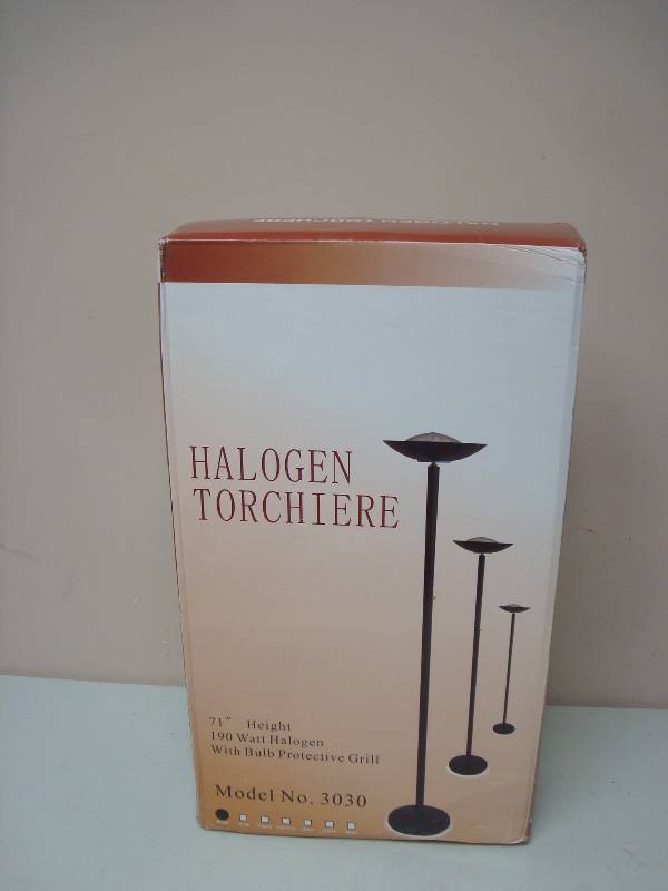 Halogen Torchiere Lamp, Looks Unused