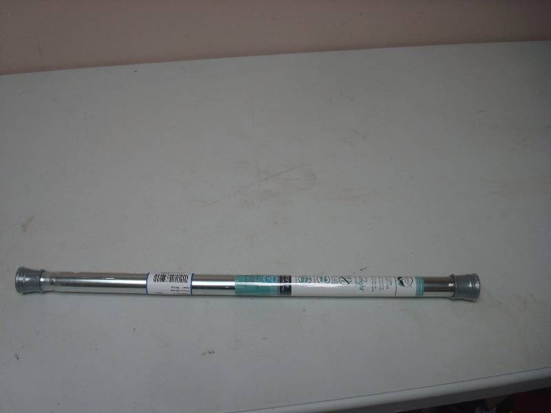 Short Chrome Shower Tension Rod, New