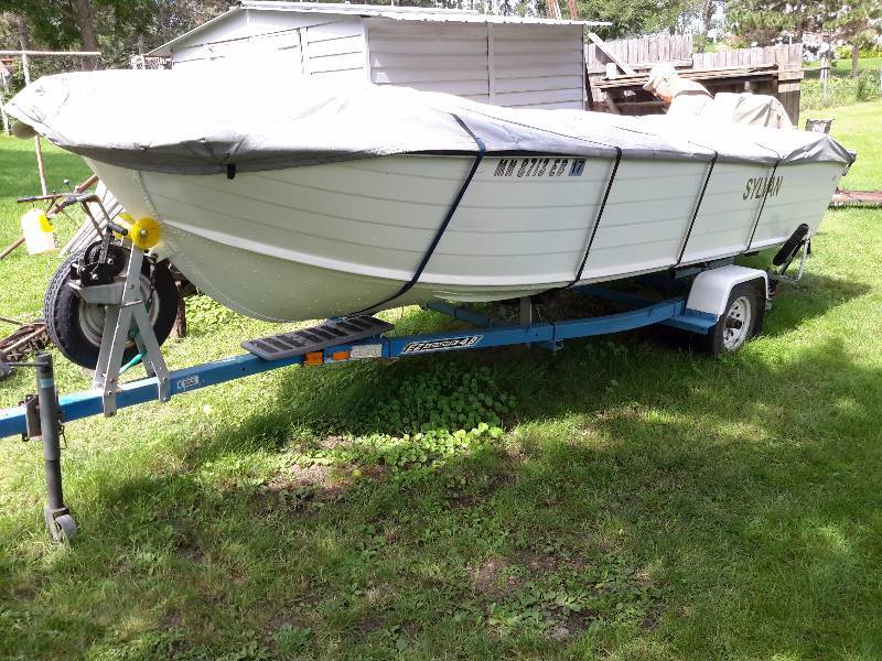 1979 Sylvan Deep Hull, 16 Ft Fishing Boat.. 55 H.P. Johnson Engine ...