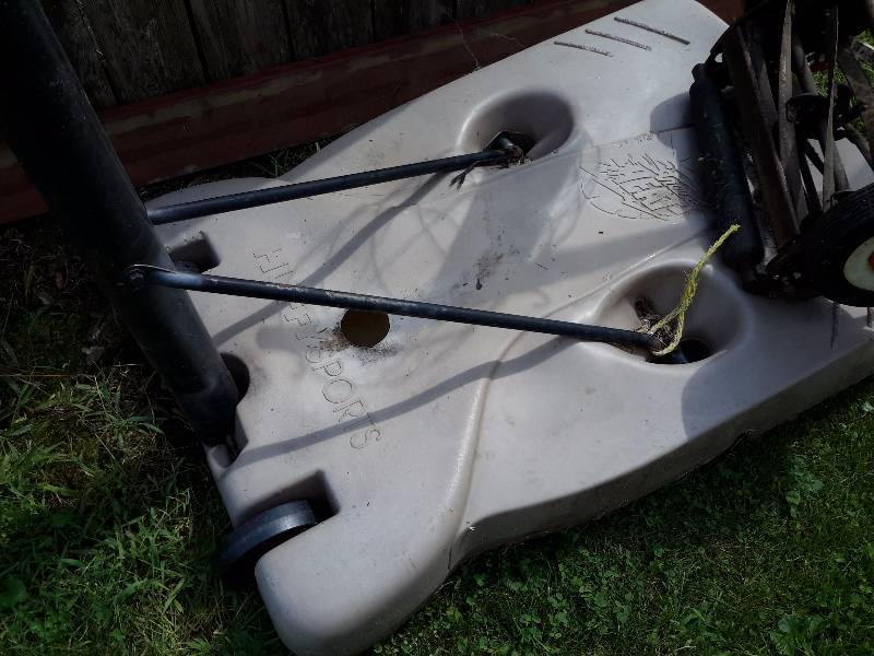 lot 160 image: Basketball back board, hoop and base.. Fill with water or whatever to get it to stand up.. No net.  Bring your own loading help.. .Close to loading area