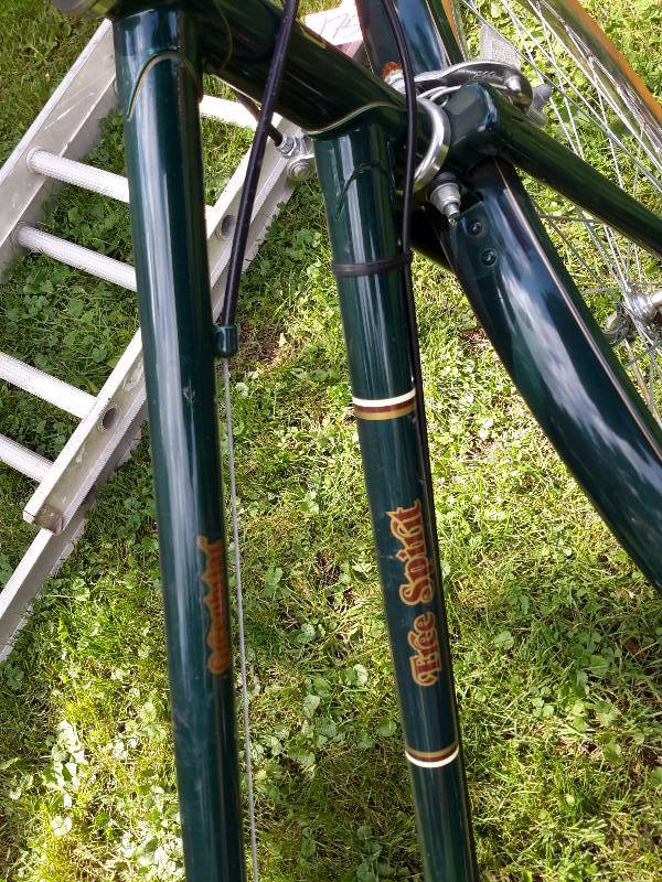 lot 177 image: Free Spirit, Womens, 10 speed bike.. Was hardly ridden.  Nice shape.. Needs some air in the tires