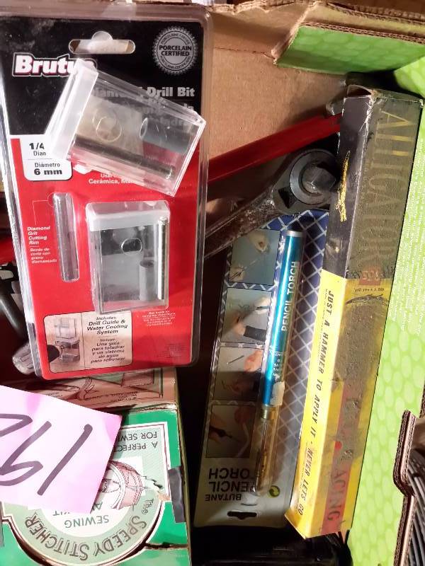 lot 192 image: Misc. Hardware items as shown.. See closeup pictures