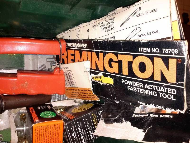 lot 204 image: Remington Powder Actuated Fastening Tool and Fasteners