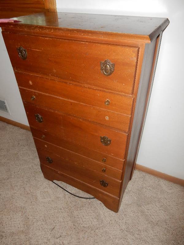 lot 235 image: Old Wood dresser..Missing a couple of handles