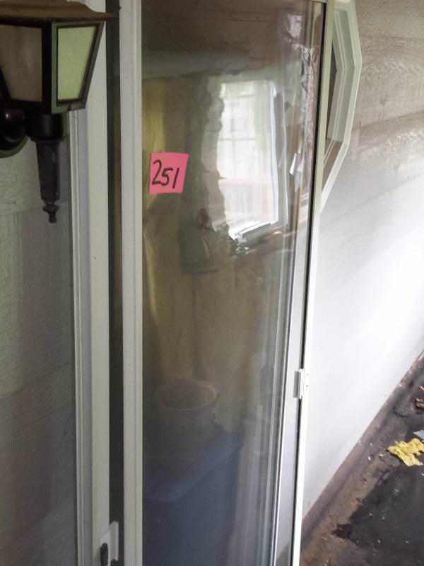 lot 251 image: Sliding Glass Door and Frame as shown