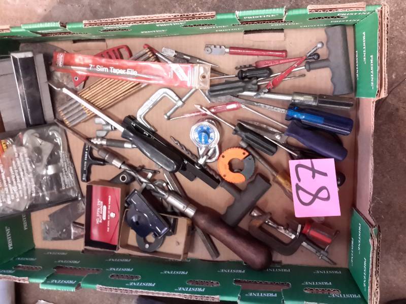 lot 87 image: Misc. Tools and hardware as pictured.. See closeups