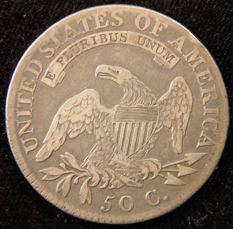 1818 US BUST SILVER HALF DOLLAR FINE