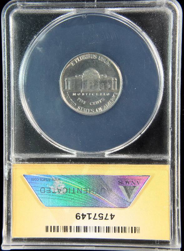 1955 JEFFERSON NICKEL PROOF PF64 CERTIFIED