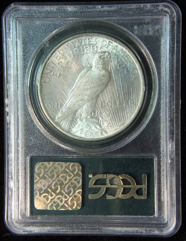 1922 PEACE SILVER DOLLAR MS63 OLD GREEN PCGS CERTIFIED