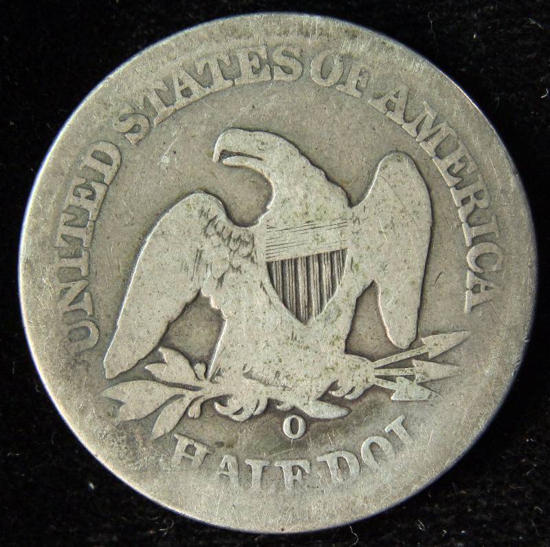 1856-O SEATED LIBERTY SILVER HALF DOLLAR FROM NEW ORLEANS MINT