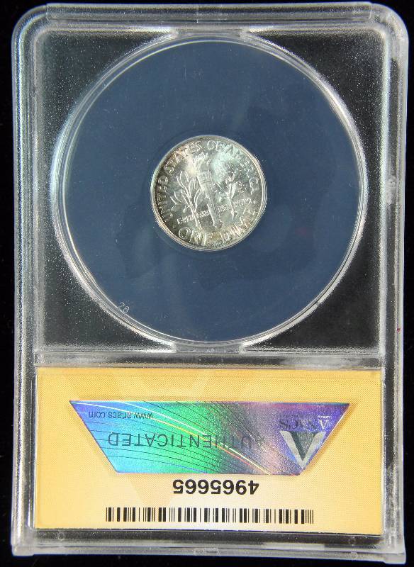 1946 ROOSEVELT SILVER DIME MS64 CERTIFIED