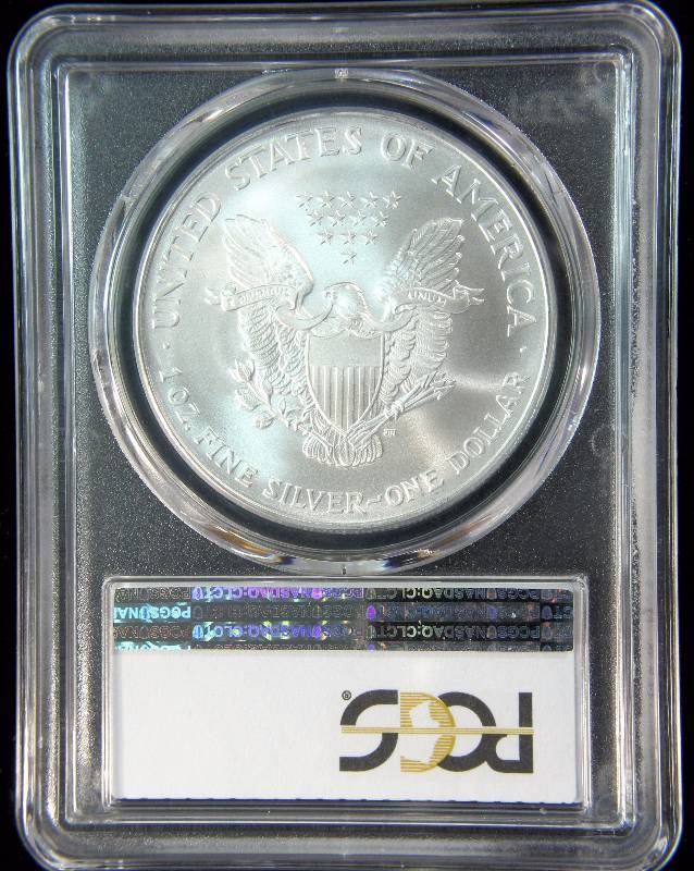 2007 AMERICAN SILVER EAGLE 1 TROY OZ. .999 FINE SILVER MS69 PCGS CERTIFIED
