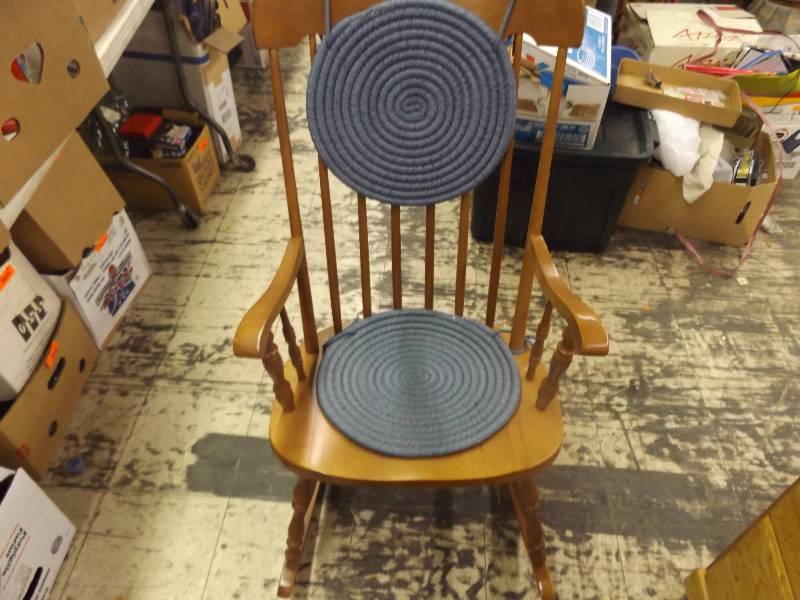 lot 645 image: Wooden Rocking Chair