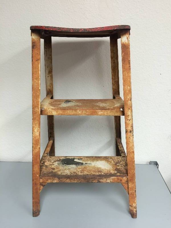 Antique Metal Stool