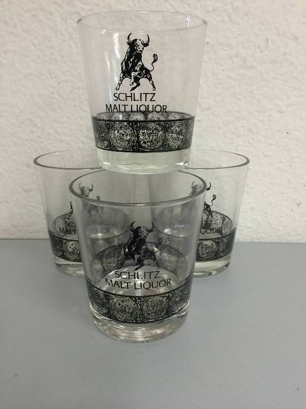 Schlitz Malt Liquor Glasses