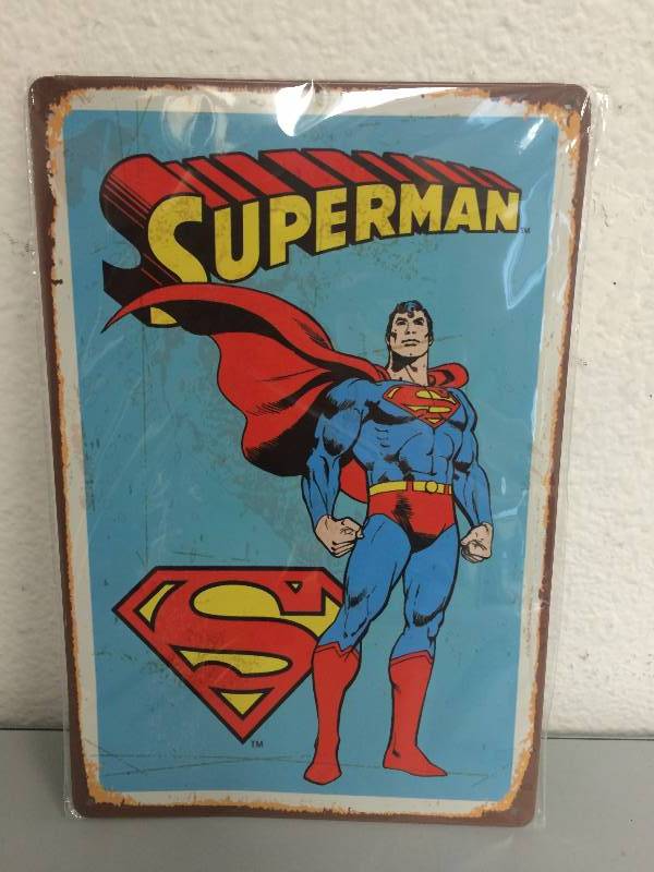 Superman Metal Sign