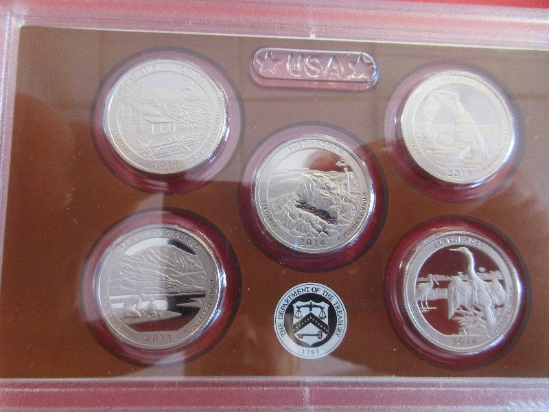 2014 Silver National Park Quarters Set