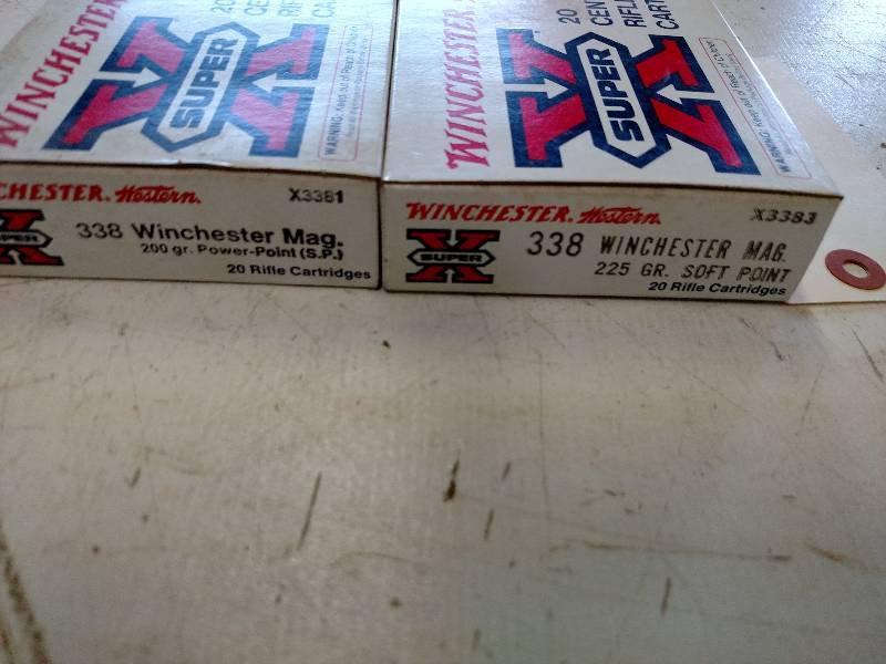lot 20 image: (2) Winchester 20 pk. X Super 338 W...