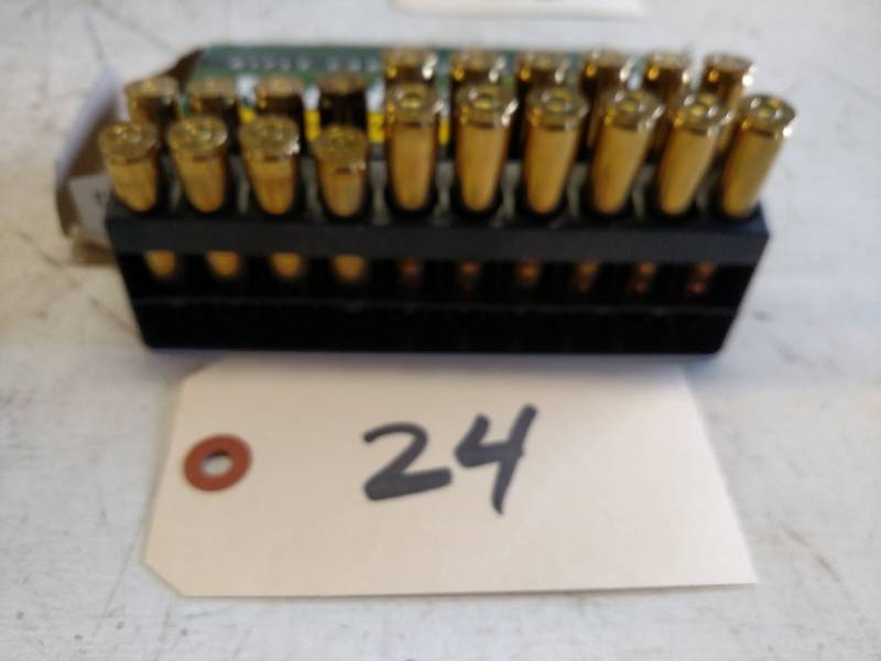 lot 24 image: (12) Remington 250 Savage & (8) Fir...